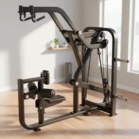 Ticari Spor Salonu Ekipmanları Büyük Yeni Tasarım Plakalı Oturmalı Çok Fonksiyonlu Göğüs Kası, Göbek Kası ve Kol Kası Geliştirme Aleti Çelik Malzeme Model LLQX287