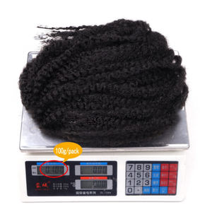 Vente chaude de haute qualité afro crépus tressage <span class=keywords><strong>cheveux</strong></span> 18 pouces crochet bouclés tresse <span class=keywords><strong>cheveux</strong></span> synthétiques tresse africaine <span class=keywords><strong>meches</strong></span> - Product Image 6