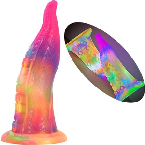 FAAK OEM Factory Luminous Animal Penis Glow in Dark <b>Dildo</b> YOCY-2119 AW13 Fantasy Sex Toy for Women Masturbation - Product Image 2