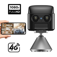 Caméra de sécurité extérieure mini CCTV WiFi 4G LTE alimentée par énergie solaire, intérieur/extérieur, CMOS 3MP, audio bidirectionnel, CB70 H.264, 1 an, IP65