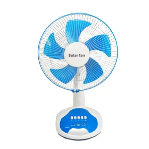 Cooling Solar Fan Rechargeable 12 Inch Solar Energy Table Solar Electric Fan