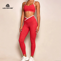 Luckpanther Beliebtes Design Anti-Roll-Taillenband Atmungsaktive Dehnbare Trainings-Yogabekleidung für Frauen