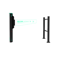 Porte battante transparente en acrylique avec détecteur de mouvement pour supermarché, kit d'utilisation pour une visibilité optimale