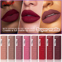 Gloss à lèvres liquide en tube carré 8 couleurs, imperméable, durable, facile à appliquer, ne colle pas au verre