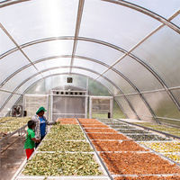 Fruitdroogoven met enkele tunnel, koepelvormig, zonne-energie, voor het drogen van kokosnoten