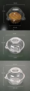 Boîte à dessert carrée transparente à fermeture à clip en PET de qualité alimentaire, jetable, pour emporter des burgers, des biscuits, des pâtisseries, emballage pour <span class=keywords><strong>boulangerie</strong></span> - Product Image 4