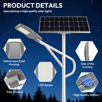 Nouveau produit, lampadaire solaire extérieur de haute qualité, à économie d'énergie, avec capteur de mouvement à distance, IP65 MAXI MIDI MINI