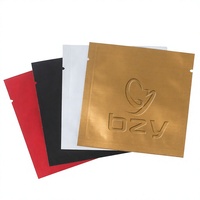 Sacs Mylar personnalisés avec mon logo, étanches, en PE, refermables avec fermeture éclair, pour bonbons, herbes, snacks, 1/8, 1/4, 1 oz, emballage mat en feuille d'aluminium