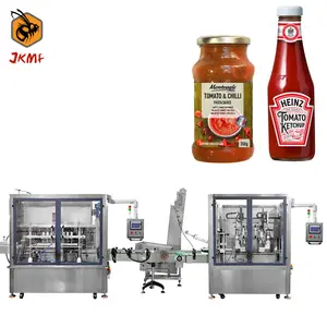 JKMF endüstriyel ketçap sos kavanoz şişe üretim hattı domates sos paketleme makinesi ketçap paketleme makinesi