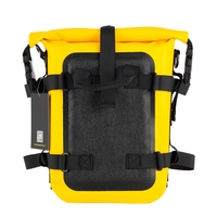 Sac de protection pour moto, 6 compartiments extensibles, étanche IPX6, sac de rangement pour moto en PVC 500D, noir/jaune/fibre de carbone
