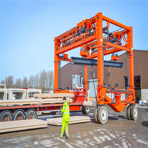Various Mechanical Equipment 90t High Capacity Straddle Carrier 16m Large Port Logistics with 35 Ton Motor Engine Gearbox - Product Image 2