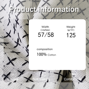 125GSM 100% coton Jacquard tissé <span class=keywords><strong>tissu</strong></span> léger doux brodé <span class=keywords><strong>japonais</strong></span> respirant mode <span class=keywords><strong>tissu</strong></span> pour robe Textile à la maison - Product Image 2