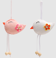 Oiseau en feutre Décoration de Pâques Ornement d'oiseau en feutre de Pâques pour les vacances de Pâques