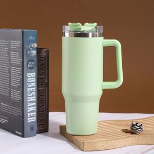 Gobelet de voyage H1.0 pour voiture, 40 oz, à double paroi isolée, avec couvercle, paille et base antidérapante, personnalisable avec logo ODM - Product Image 3