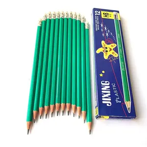 Hexagon 2.0mm 7 inch Green Pencil With Earser