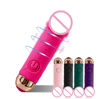 Vibrateur miniature puissant pour femmes avec 10 vitesses, rechargeable, écologique, silencieux et étanche, vibrateur à balle pour le plaisir