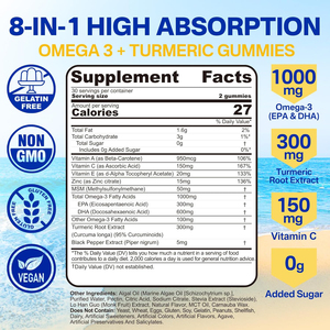 Private Label <span class=keywords><strong>integratore</strong></span> Multi-vitaminico vegano Omega 3 Gummies liquido finito 1000mg di <span class=keywords><strong>vitamina</strong></span> <span class=keywords><strong>A</strong></span> curcuma - Product Image 2