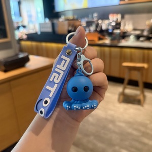 سلسلة مفاتيح جذابة عبر الحدود من شنغهاي جينغ مجردة للطلاب ، سلسلة مفاتيح كرتونية من بولي كلوريد الفينيل ، قلادة مضحكة في صندوق أعمى هدية - Product Image 5