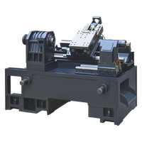 Tour CNC à banc incliné horizontal de précision PR46TT, vitesse unique 6000 tr/min, vis mère X/Z, diamètre 32 mm, contre-plateau hydraulique MT, usage moyen