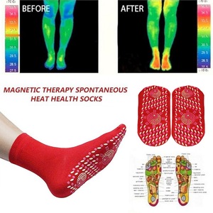Set de 2 <span class=keywords><strong>chaussettes</strong></span> <span class=keywords><strong>chauffantes</strong></span> en <span class=keywords><strong>Tourmaline</strong></span> pour femmes, chaussons réglables, rétro, anti-dérapantes, pieds chauds ou froids, manches - Product Image 5