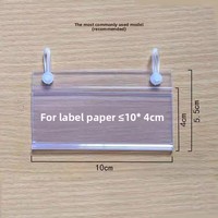 Porte-étiquettes d'étagère en fil de PVC en plastique de fournisseur de Bod