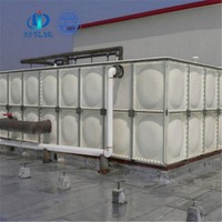 Réservoir d'eau pliable en fibre de verre de 10 000 litres, réservoir d'eau modulaire en FRP, réservoir carré en fibre de verre