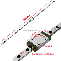 Rail de guidage linéaire carré miniature CNC personnalisé en usine MGW7 avec moteur PLC et roulement en acier GCr15 pour l'automatisation