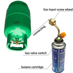 Ligne de connexion de Tube de tuyau d'extension tuyau de <span class=keywords><strong>gaz</strong></span> en acier inoxydable <span class=keywords><strong>pour</strong></span> vanne de poêle de <span class=keywords><strong>Camping</strong></span> adaptateur de <span class=keywords><strong>recharge</strong></span> de <span class=keywords><strong>gaz</strong></span> de tuyau tressé - Product Image 2