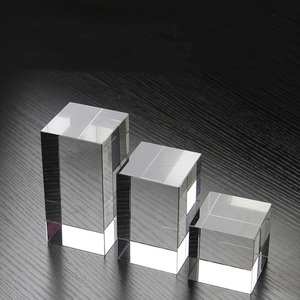 Bloc de verre cristallin laser transparent, plaque de cristal K9 trempé étincelant, bloc de verre vierge pour gravure - Product Image 5