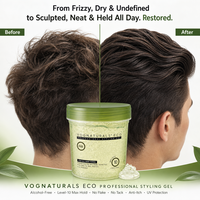 Natuurlijke Olijfolie ECO Gel Styling Gel Sterke Hold Vormgevend GEEN Schilfers Professionele Haarstyling Gel Anti Jeuk UV Bescherming OEM ODM