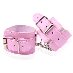 Hoge Kwaliteit Pu Lederen Hand En Enkel Manchet Seksspeeltjes Voor Bdsm En Kink Bondage Kleding - Product Image 4