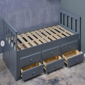 Wooden <b>Bunk</b> <b>Bed</b> With Storage Drawers Pine <b>Wood</b> Frame For Children Adults And Elderly - Product Image 2