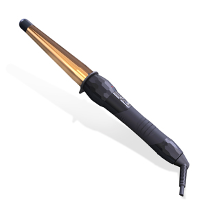 Plancha profesional para rizar el pelo, de 1,25 a 3/4 pulgadas, color oro rosa, onda cónica - Product Image 1