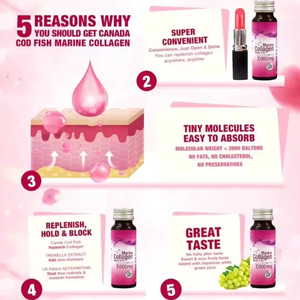 Trọng lượng phân tử thấp Collagen biển chất lỏng tập trung <span class=keywords><strong>Biotin</strong></span> vitamin hyaluronic axit L-Glutathione chiết xuất men cho trẻ sơ sinh - Product Image 3