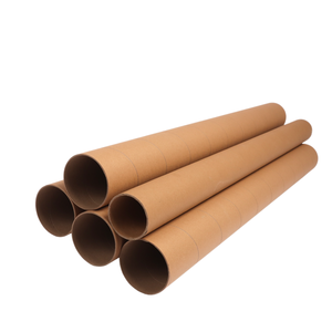 Emballage postal kraft brun personnalisé Tube de papier carton à noyau en rouleau textile de marque Vina Green Pack Vietnam - Product Image 5