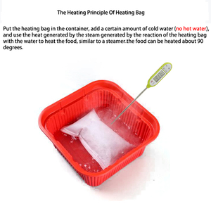 Sac chauffant de haute qualité, exportation d'usine, 80g, <span class=keywords><strong>Ration</strong></span> sans flamme réactive à l'eau de <span class=keywords><strong>survie</strong></span> d'urgence pour un réchauffement instantané des aliments - Product Image 3