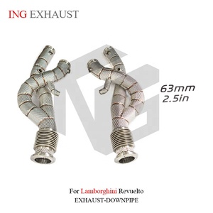 Sistema <span class=keywords><strong>di</strong></span> <span class=keywords><strong>Scarico</strong></span> in Acciaio Inox ING per Lamborghini Revuelto con Scudo Termico, Parti Auto <span class=keywords><strong>di</strong></span> Alta Qualità - Product Image 2