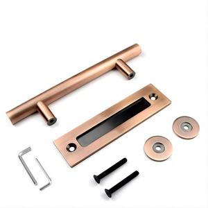 WEKIS Modern Black Coated Carbon Steel Barn Sliding Door Handle Wardrobe <b>Cabinet</b> Knobs Workshop Warehouse Apartment Remote - Product Image 1