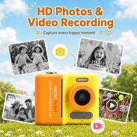 Kamera Cetak Instan Anak, Foto Digital HD & Video 1080P, Hadiah Mainan Pencetak Thermal untuk Anak Laki-laki dan Perempuan Usia 4-14 Tahun