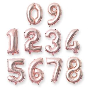 Globos de Número Digitales de 16 Pulgadas en Oro Rosa, Plata y Verde con Puntos, para Decoración de Fiestas de Cumpleaños y Baby Shower - Product Image 3