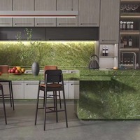 Marbre vert naturel de Dandong, finition antique, Chine, sans service après-vente, vente en gros, lavabo de salle de bain, fond personnalisé