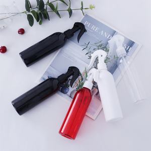 Empty Transparent 100ml 150ml 250ml 300ml 500ml White clear Amber PET Plastic Spray <b>Bottle</b> with Sprayer - Product Image 4