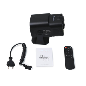Projecteurs LCD mini à courte focale 2026 HY320, projecteur publicitaire Android 14 à courte focale, projecteur HD 720p pour projection aérienne |   Prise en charge 4K, WiFi, <span class=keywords><strong>Bluetooth</strong></span>, SMA - Product Image 4