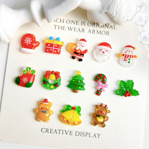 20 piezas Navidad Sanrios Nail Art accesorios encanto luminoso Santa Claus copo <span class=keywords><strong>de</strong></span> nieve alce trabajo hecho a mano decoración <span class=keywords><strong>de</strong></span> <span class=keywords><strong>uñas</strong></span> - Product Image 3