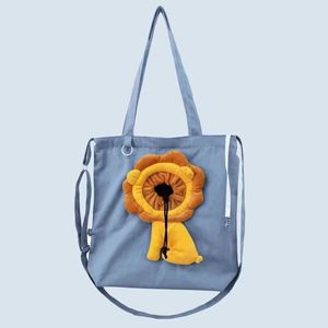 Sac de transport pour animaux de compagnie en toile avec tête de lion, 38 cm x 40 cm, personnalisé, à porter à l'épaule ou en bandoulière, pour chats et petits chiens - Product Image 1