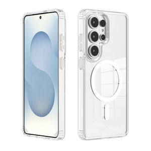 Custodia Magnetica Anti-ingiallimento Antiurto Trasparente per <span class=keywords><strong>Samsung</strong></span> S26 Ultra, Cover Trasparente per Galaxy S23 S24 S25 - Product Image 1