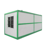 Maison préfabriquée économique, conteneur pliable préfabriqué, chambre à coucher en conteneur pliable de 20 pieds, maisons conteneurs dépliables, maison miniature personnalisée pour centre commercial 3