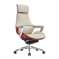 Chaise pivotante de bureau en cuir de haute qualité Appui-tête réglable Chaise de bureau Boss