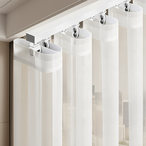 DaiRui Luxury Custom S-Fold Curtain Modern Minimalist Ripple Fold Drapery Premium Fabric For Hotel Home Easy Install Custom Size