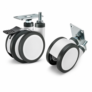 Ruedas Giratorias de PU Resistentes y Silenciosas de 4 Pulgadas con Freno, Juego de 4 para Mesa, Cama, Gabinete, Muebles - Product Image 5